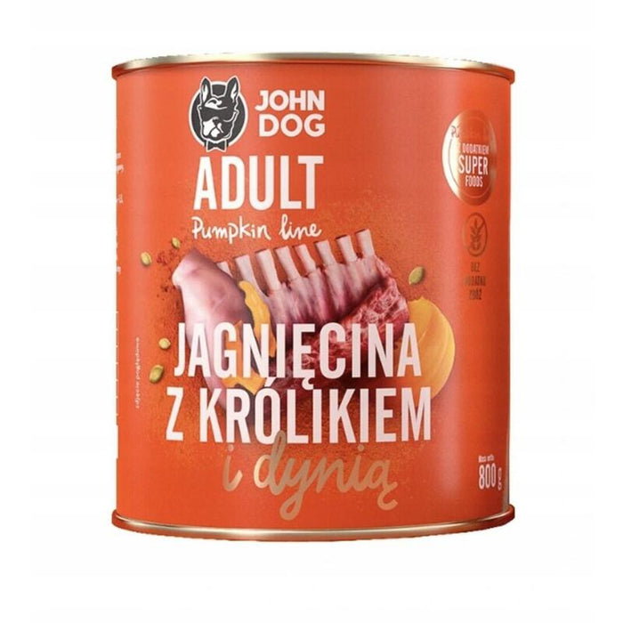 Comida Húmeda Para Perros  John Dog Pumpkin Lamb With Rabbit And Pumpkin  800g