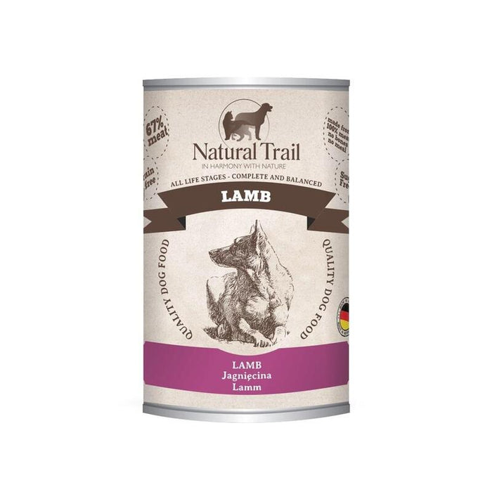 Comida Húmeda Para Perros Natural Trail Cordero 400g
