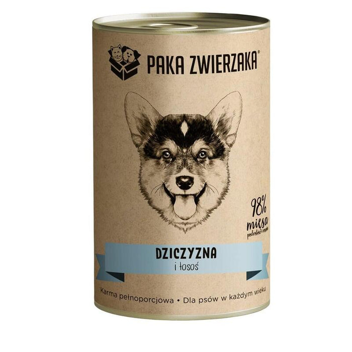 Comida Húmeda Para Perros Paka Zwierzaka Game And Salmon  400g