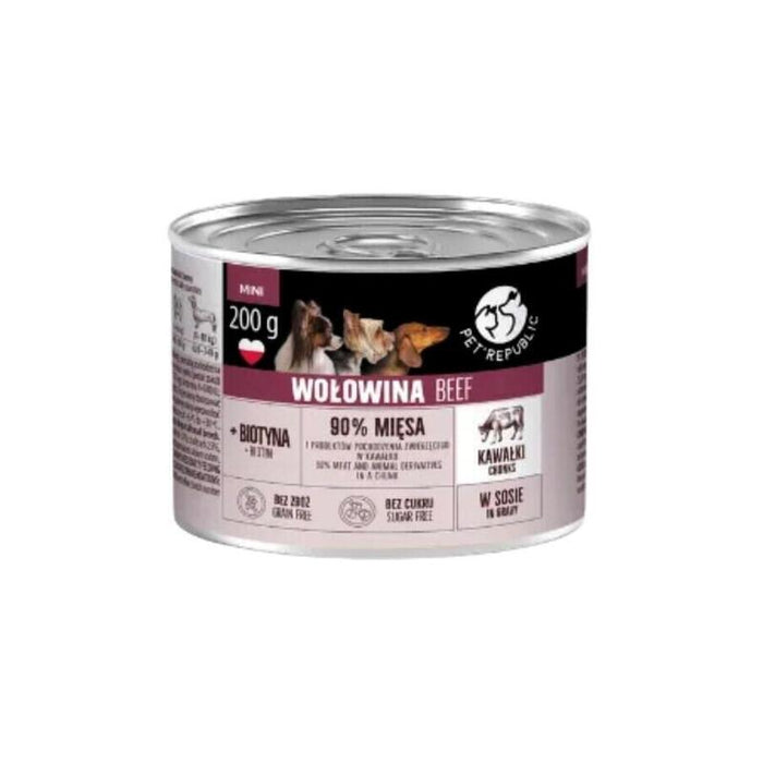 Comida Húmeda Para Perros Pet Republic Trozos Con Ternera En Salsa   200g