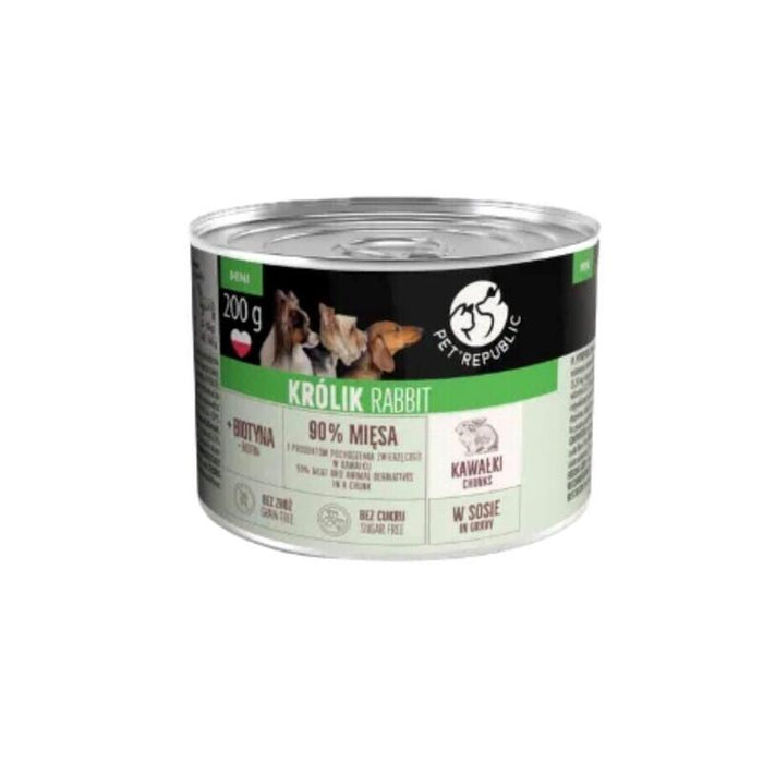 Comida Húmeda Para Perros Petrepublic Trozos Con Conejo En Salsa Box  10x200g