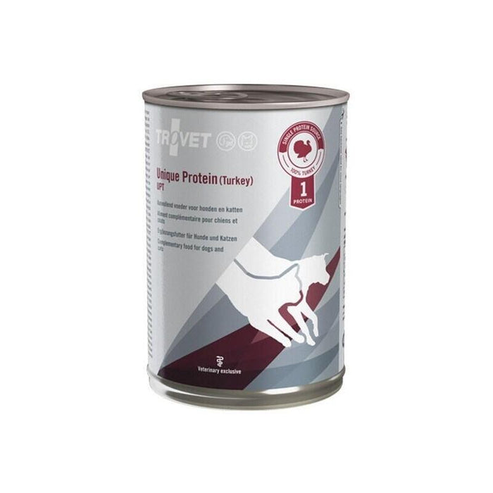 Comida Húmeda Para Perros Y Gatos Trovet Unique Protein Upt With Turkey  400 G