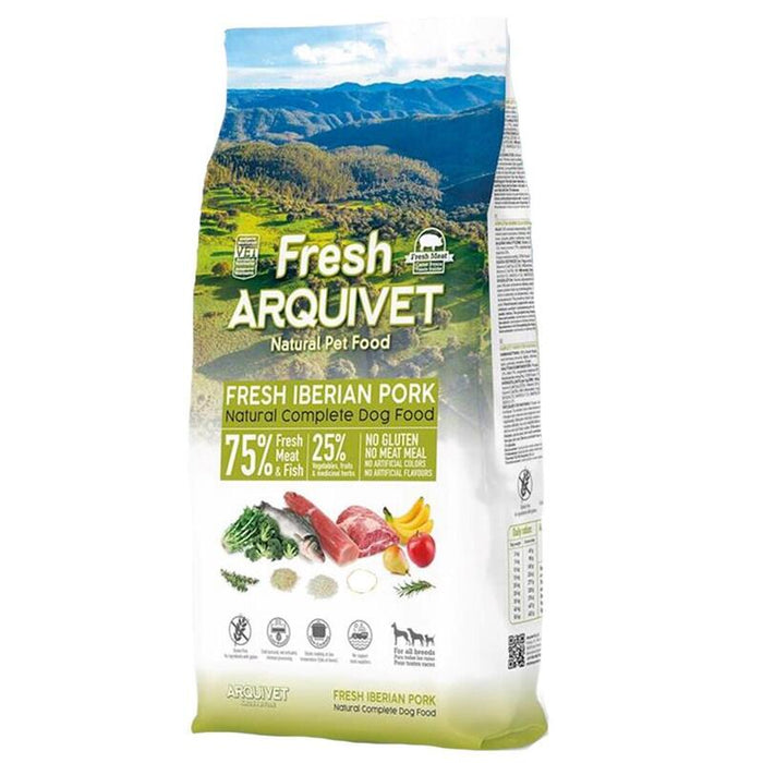 Comida Para Perros Semihúmeda Arquivet Fresh Iberian Pork And Fish  10kg