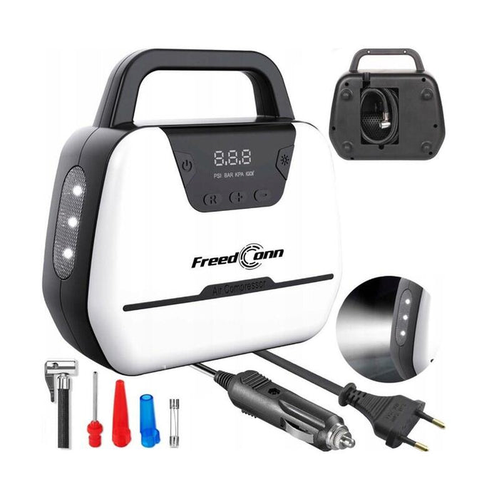 Compresor De Coche Freedconn Atj1866 12v/230v Led Lcd