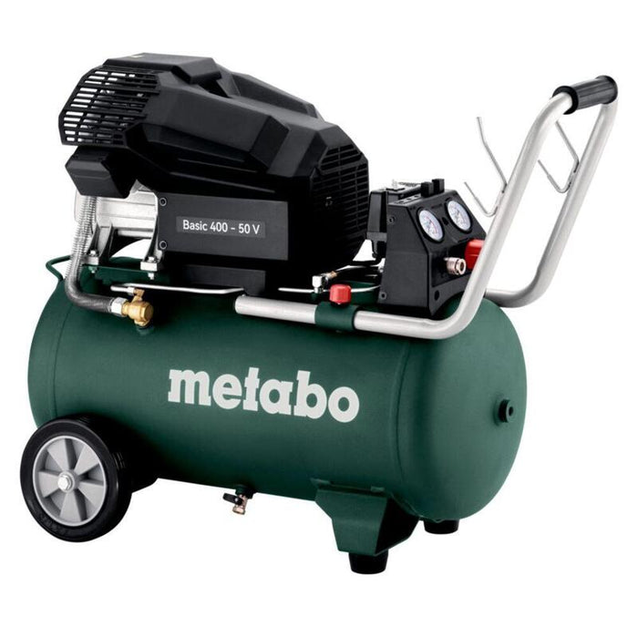 Compresor Metabo Mega 601526000  (400-50 W (Con 3 Acopladores Universales, Para Corriente Alterna Monofásica, Compresor De Pistón Lubricado Con Aceite, Accesorios De Taller)