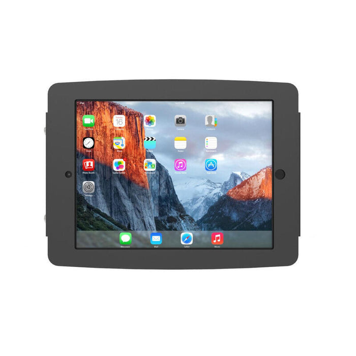 Compulocks Ipad Pro 12.9" (3 6th Gen) Space Enclosure Tilting Stand 4" Kit De Montaje (Caja Base Con Poste) Para Pc Tablet Bloqueable Aluminio De Alta Calidad Negro Tamaño De Pantalla: 12.9" Para Apple Ipad Pro De 12 9" (3ª Generación 4ª