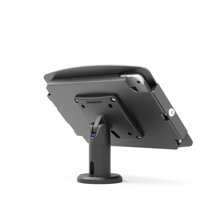 Compulocks Ipad Pro 12.9" (3 6th Gen) Space Enclosure Tilting Stand 4" Kit De Montaje (Caja Base Con Poste) Para Pc Tablet Bloqueable Aluminio De Alta Calidad Negro Tamaño De Pantalla: 12.9" Para Apple Ipad Pro De 12 9" (3ª Generación 4ª