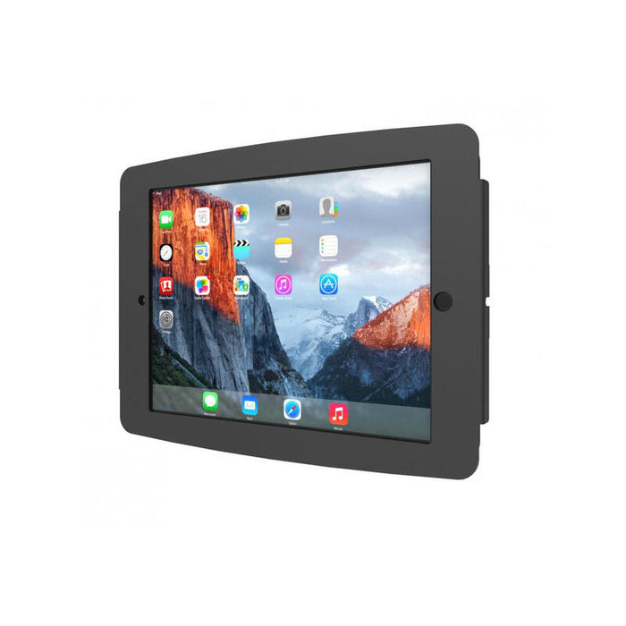 Compulocks Ipad Pro 12.9" (3 6th Gen) Space Enclosure Tilting Stand 8" Kit De Montaje (Caja Base Con Poste) Para Pc Tablet Bloqueable Aluminio De Alta Calidad Negro Tamaño De Pantalla: 12.9" Para Apple Ipad Pro De 12 9" (3ª Generación 4ª