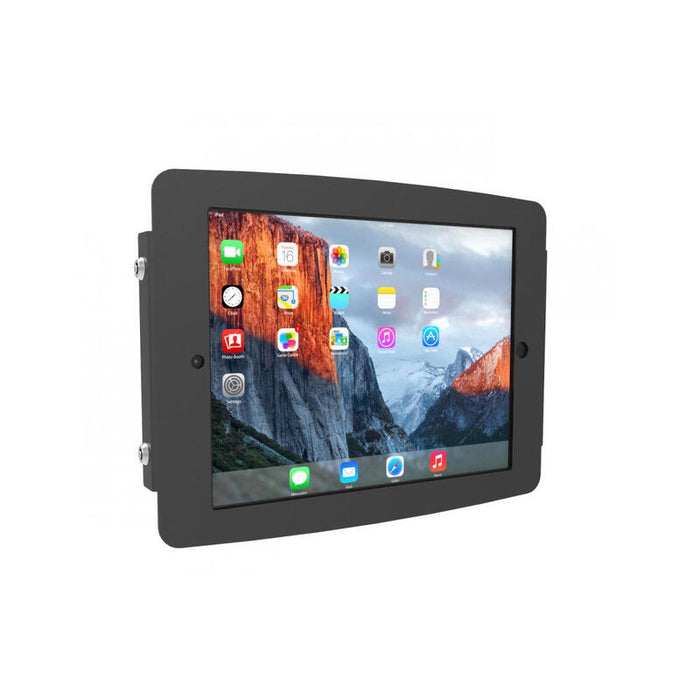 Compulocks Ipad Pro 12.9" (3 6th Gen) Space Enclosure Tilting Stand 8" Kit De Montaje (Caja Base Con Poste) Para Pc Tablet Bloqueable Aluminio De Alta Calidad Negro Tamaño De Pantalla: 12.9" Para Apple Ipad Pro De 12 9" (3ª Generación 4ª