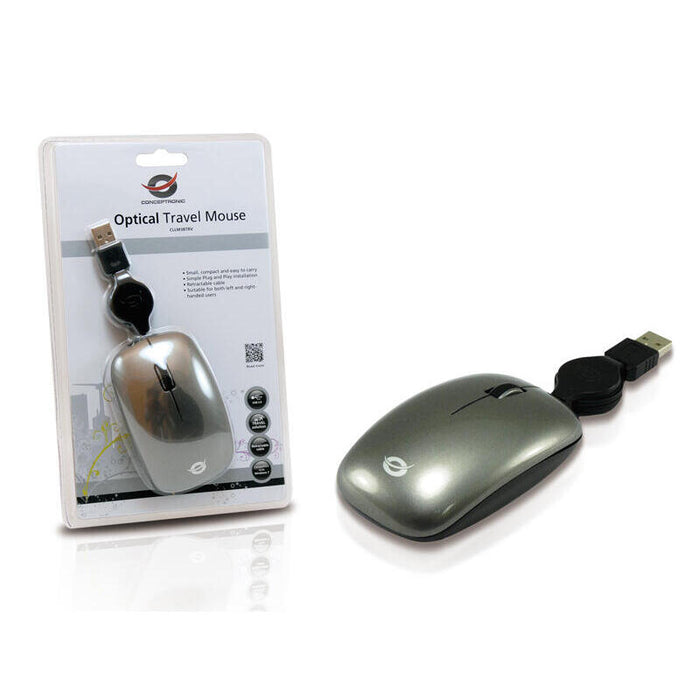 Conceptronic Raton Usb Optico 800 Dpi Gris Cllm3btrv