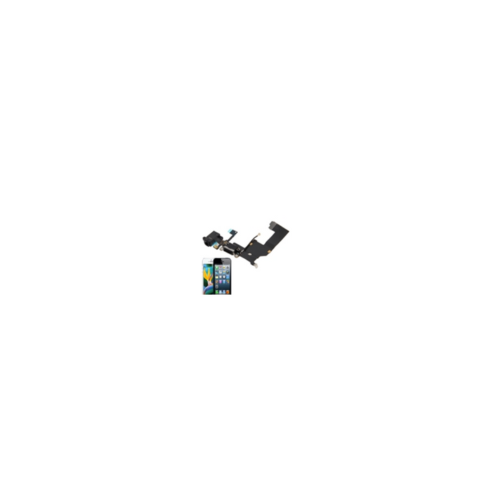 Conector Audio Y Carga Reemplazo Iphone 5 Negro