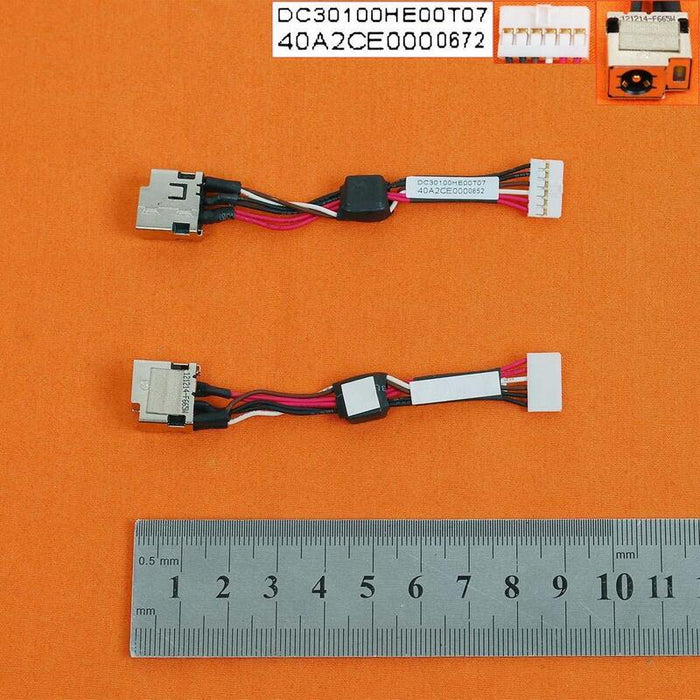 Conector Dc Jack Para Portátil Hp Folio 13 1000 13 2000 Series 672361 001 Dc30100he00 Dc30100he00t07