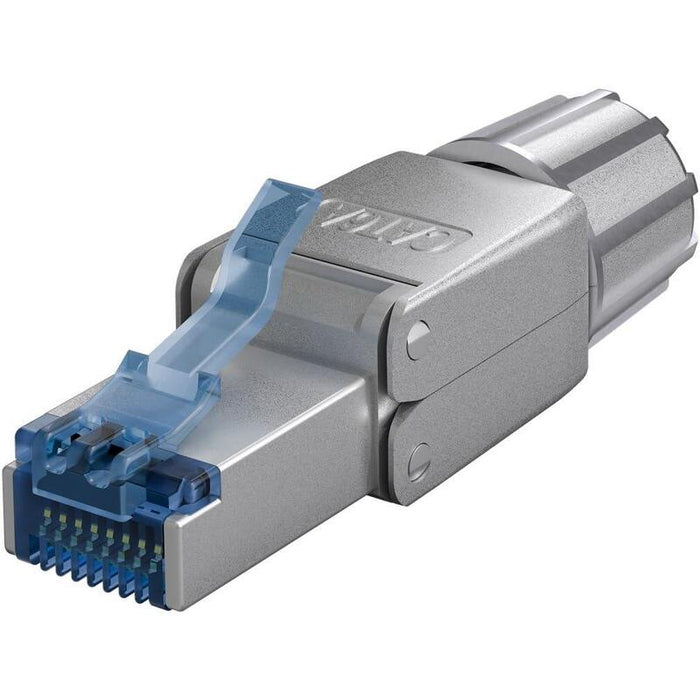 Conector De Campo Rj45 Cat.6a, Stp, Awg 22-26, Pestaña Azul Goobay