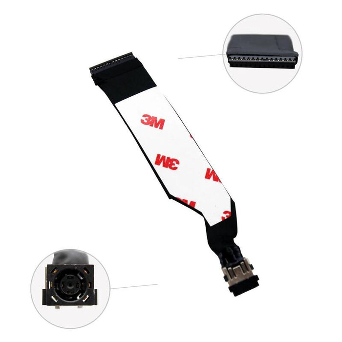 Conector Jack Dc Para Portátil Dell Alienware M16 R1 M18 R1 R2 Cable 12.30cm Twy0c 450.0rv0b.0011
