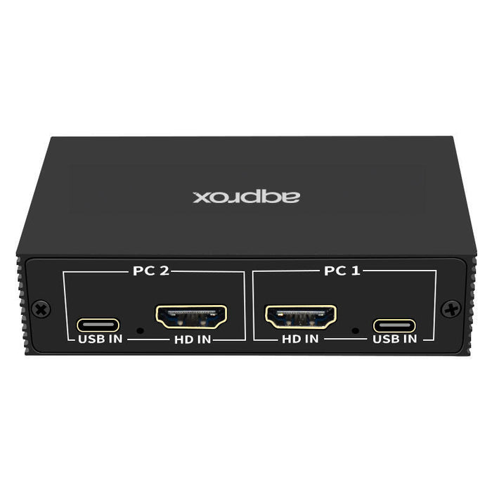 Conmutador Kvm Hdmi Y Usb De 2x1 4k/30hz (3840*2160) Usb Type-C