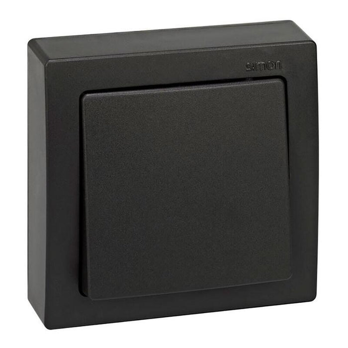 Conmutador Superficie, 10ax 250v~, Ip20, Serie Simon73 Loft, Grafito, Retractilado