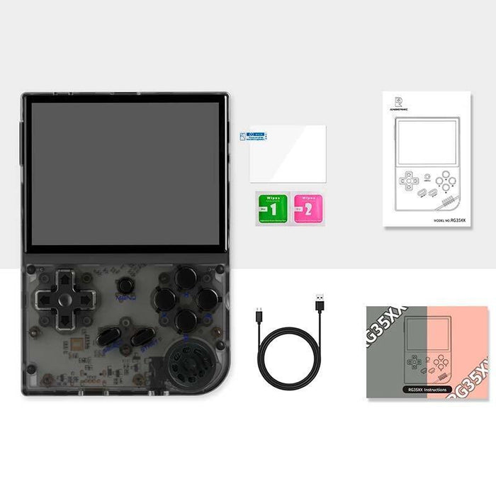 Consola Retro Portátil Anbernic Rg35xx 2024 64gb Negro Transparente