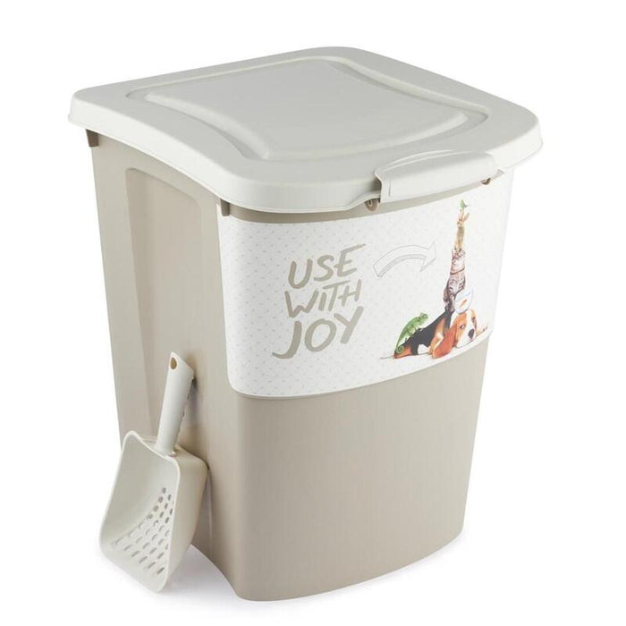 Contenedor De Comida  Rotho Archie Beige  38l