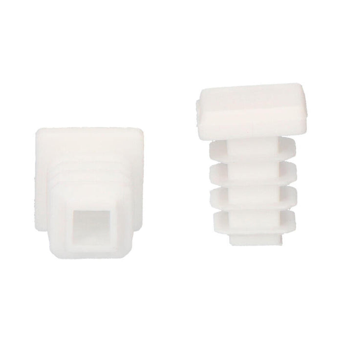 Contera Interior Cuadrada Con Aleta 12x12mm Blanca