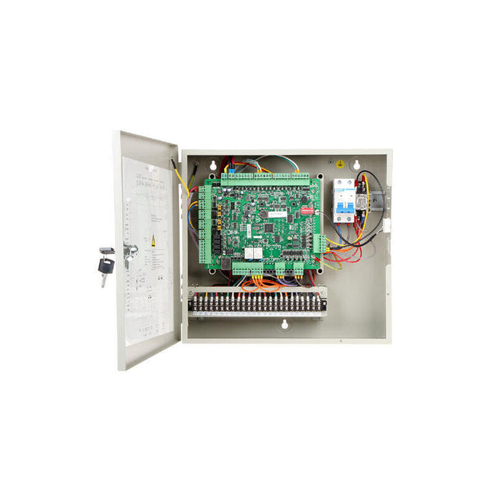 Controladora De 2 Puertas Hikvision Con Caja Y Fuente De Alimentación (Wiegand Y Rs-485)