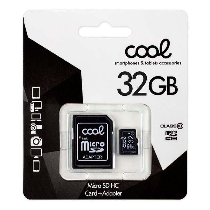 Cool Tarjeta Memoria Micro Sd Con Adapt. X32 Gb (Clase 10)