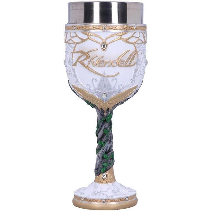 Copa Rivendell De El Señor De Los Anillos Color Blanco, 19,5 Cm
