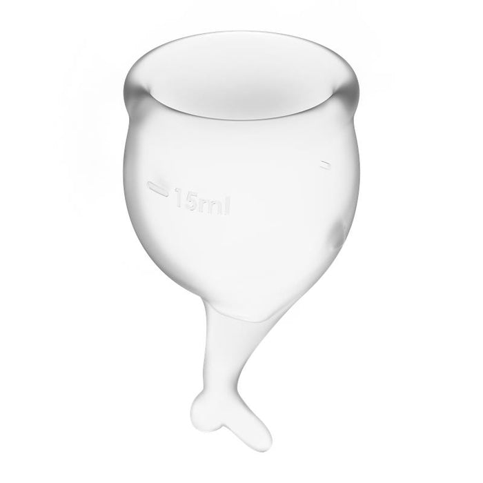 Copas Menstruales Feel Secure Transparent Pack De 2