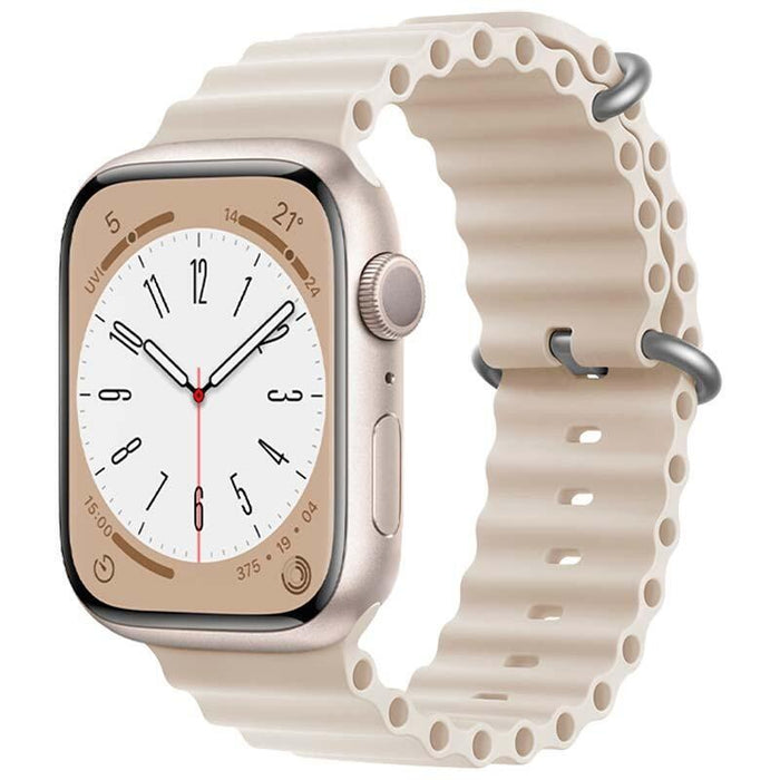 Correa Apple Watch 38/40/41mm Wave Blanco Estrella