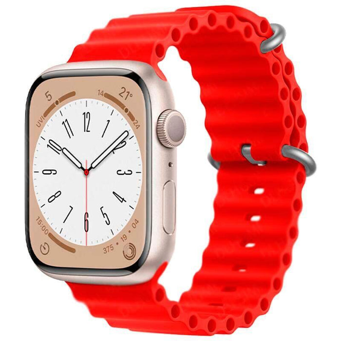 Correa Apple Watch 42/44/45/49mm Wave Rojo
