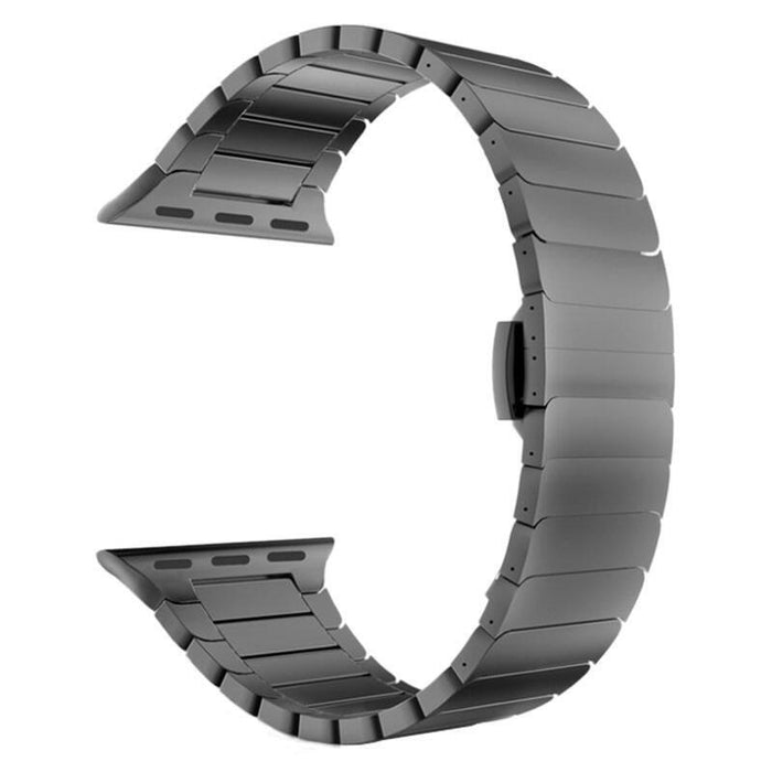 Correa Metálica Eslabones Apple Watch 42/44/45/49mm (Negro)