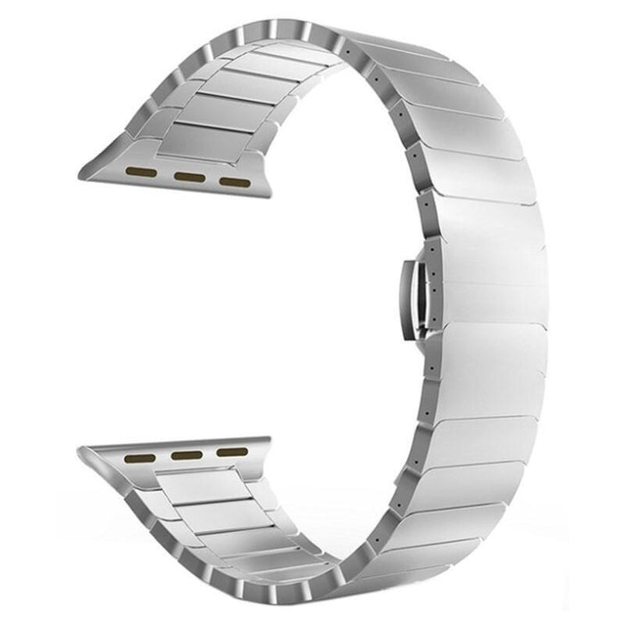Correa Metálica Eslabones Apple Watch 42/44/45/49mm (Plata)