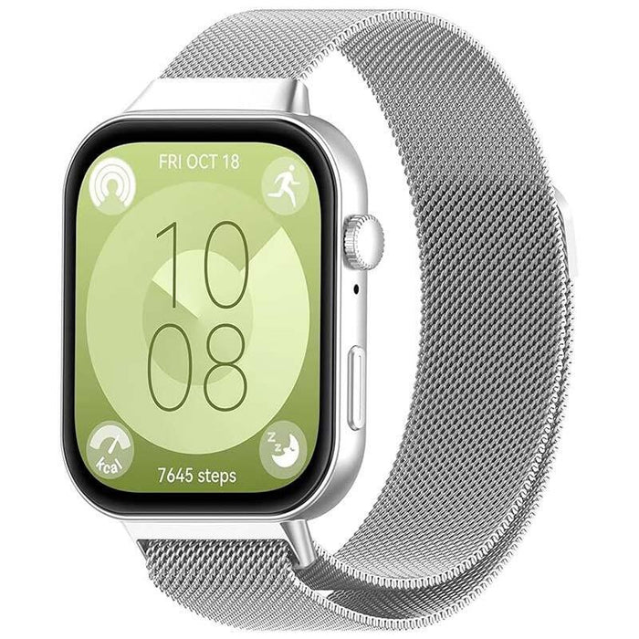 Correa Milanesa Magnética Huawei Watch Fit 3 Plata