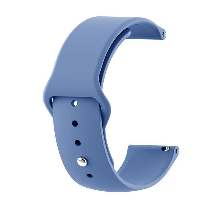 Correa Universal Elgance Silicona 22mm Para Smartwatch Xiaomi/Amazfit/Samsung/Huawei/Realme/Ticwatch (Azul Oscuro)
