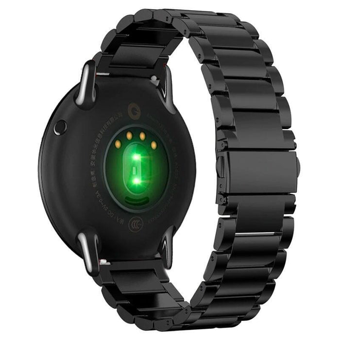 Correa Universal Metal Eslabones 22mm Para Smartwatch Xiaomi/Amazfit/Samsung/Huawei/Realme/Ticwatch (Negro)