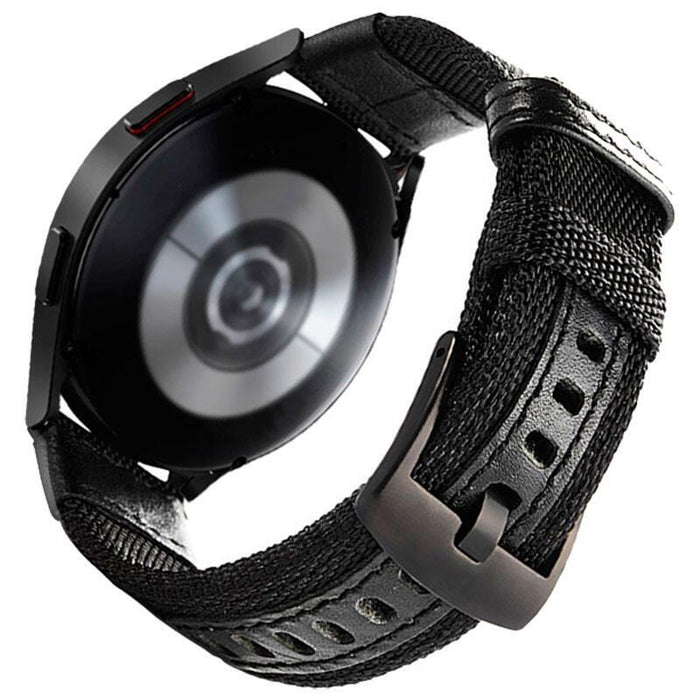 Correa Universal Nailon Ajustable 20mm Negra Para Smartwatch Xiaomi/Amazfit/Samsung/Huawei/Realme/Ticwatch