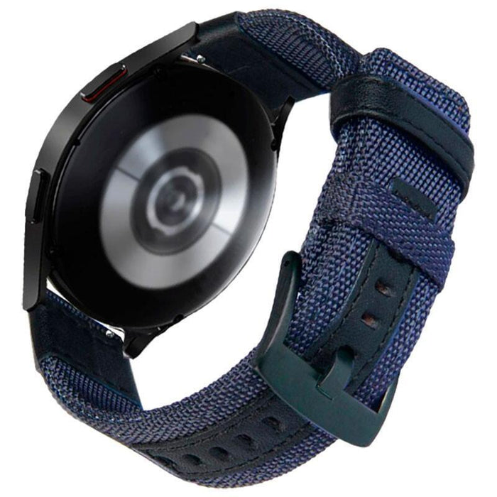 Correa Universal Nailon Ajustable 22mm Azul Para Smartwatch Xiaomi/Amazfit/Samsung/Huawei/Realme/Ticwatch