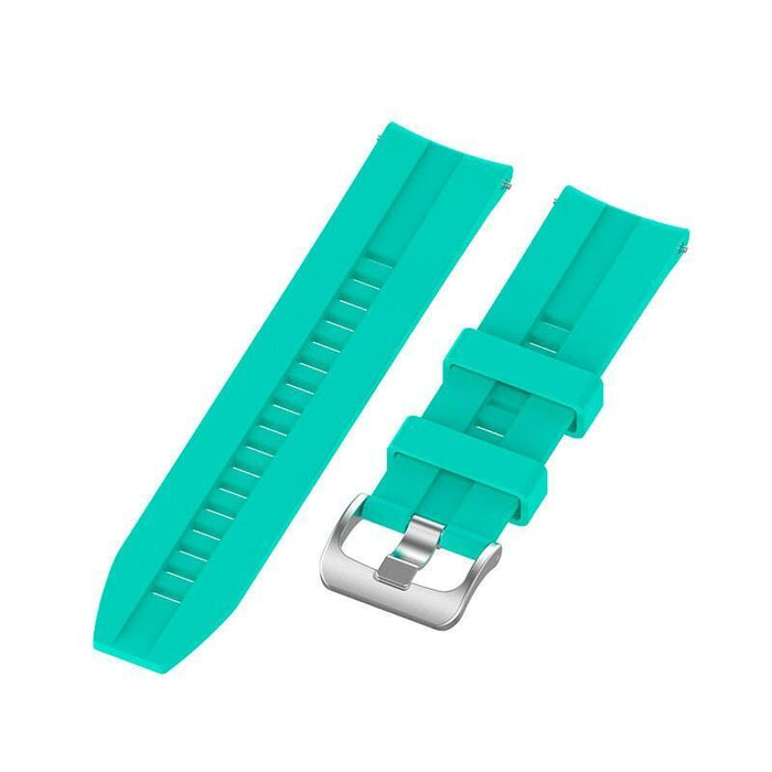 Correa Universal Silicona 22mm Para Smartwatch Xiaomi/Amazfit/Samsung/Huawei/Realme/Ticwatch (Turquesa)