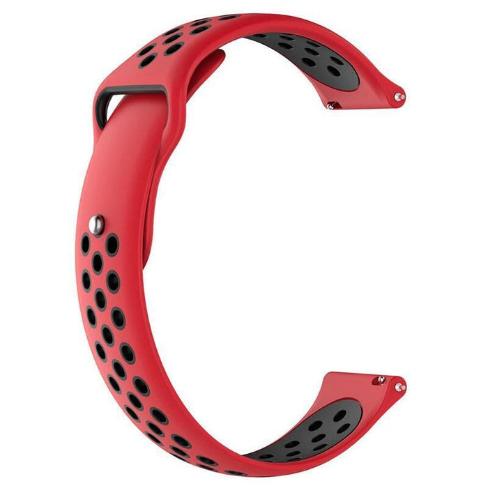 Correa Universal Sport Silicona 20mm Para Smartwatch Xiaomi/Amazfit/Samsung/Huawei/Realme/Ticwatch (Caoba)