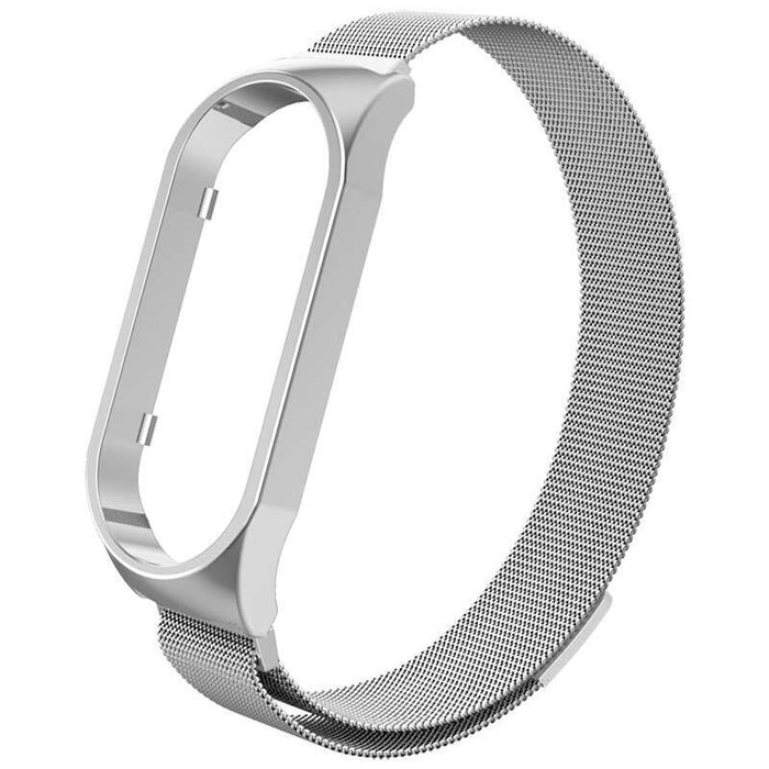 Correa Xiaomi Smart Band 7 Milanesa Magnética Plata
