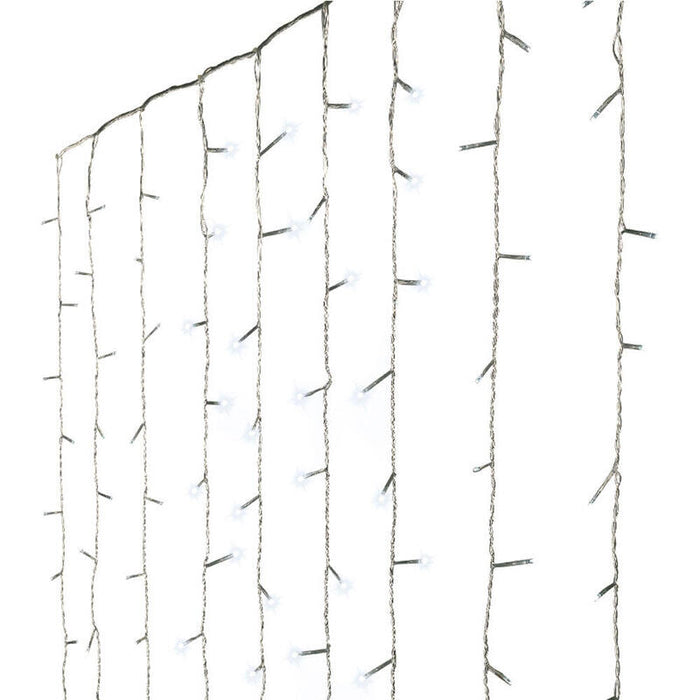 Cortina Led Exterior Blanco Frio 2,25x1,5m-240 Leds