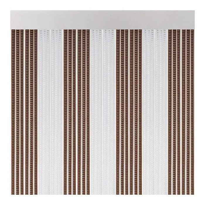Cortina Puerta Lisboa Color Marron-Cristal 90x210cm M63185 Acudam