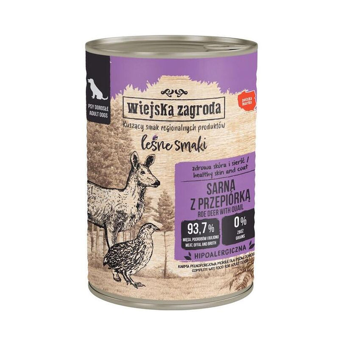 Country Farm Comida Húmeda De Huevas Y Codornices Para Perro 400g