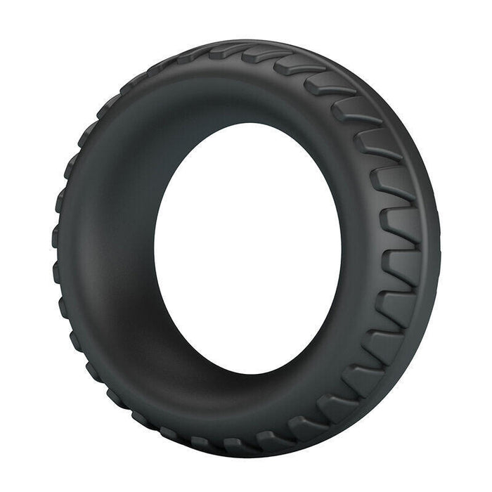 Crazy Bull - Merritt Anillo Para Pene Texturizado Silicona Negro