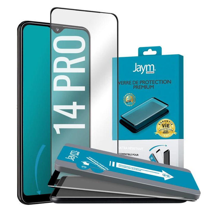 Cristal Templado Premium 3d Con Aplicador Para Apple Iphone 14 Pro - Jaym® **