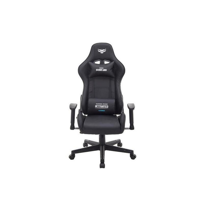 Silla Gaming Cromad Serie Demon Lord  Estructura Robusta - Piel Sintetica De Alta Calidad - Altura Regulable Con