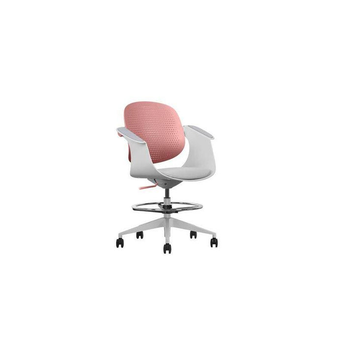 Cromad Silla Taburete De Oficina - Altura Regulable - Respaldo Reclinable - Base Resistente - Tela De Alta Calidad
