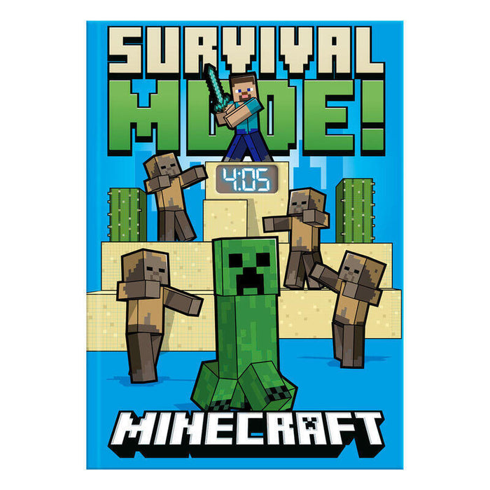 Cuaderno Con Reloj Led Minecraft