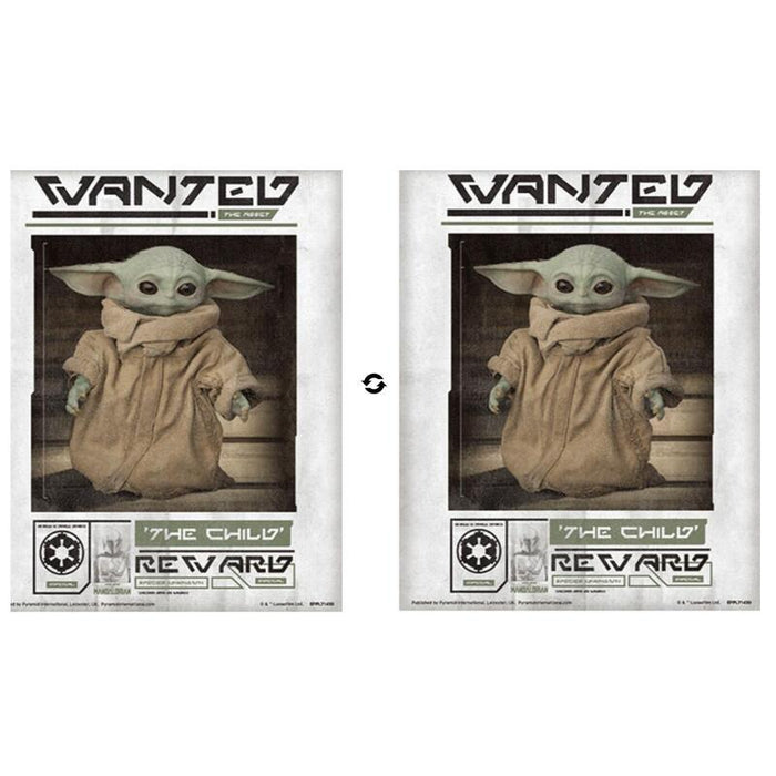 Cuadro 3d Wanted The Child Mandalorian Star Wars