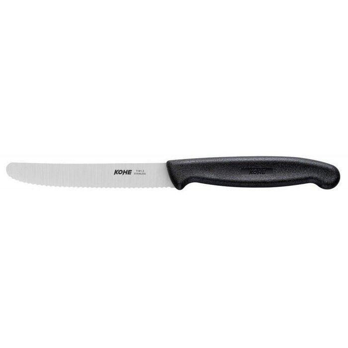 Cuchillo Dentado Kohe De 104 Mm, Negro