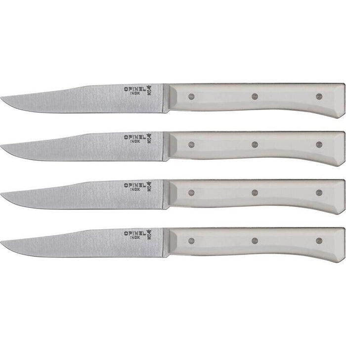 Cuchillos De Mesa Opinel Faceta Set De 4 Blancos